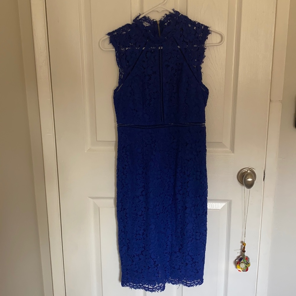 Bardot Colbat Blue Lace Dress